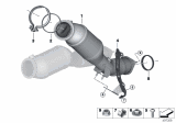 Diagram for BMW Exhaust Flange Gasket - 18308053348