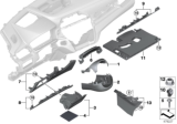 Diagram for 2019 BMW X1 Steering Column Cover - 51456843858