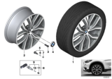Diagram for 2019 BMW X1 Alloy Wheels - 36116851785