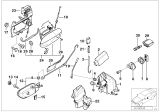 Diagram for BMW 525i Interior Door Handle - 51217032925