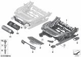 Diagram for BMW X3 M Seat Cushion Pad - 52107414576