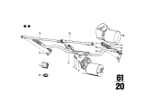 Diagram for BMW 2002 Wiper Pivot - 61618444109