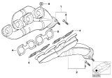 Diagram for 2002 BMW X5 Exhaust Manifold - 11627500483