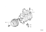 Diagram for 1991 BMW 850i A/C Compressor - 64528390964