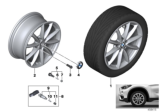 Diagram for 2020 BMW X1 Alloy Wheels - 36116856061