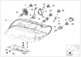 Diagram for 1986 BMW 635CSi Headlight Bulb - 63217160785