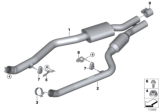 Diagram for BMW X5 M Exhaust Resonator - 18307616856