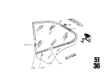 Diagram for BMW 3.0CS Weather Strip - 51367740105