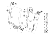 Diagram for 2010 BMW X3 Seat Belt - 72113448370