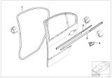 Diagram for 2003 BMW 320i Weather Strip - 51342695292