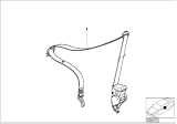 Diagram for 1999 BMW 318is Seat Belt - 72118200854