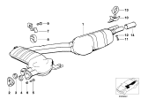 Diagram for 1989 BMW 635CSi Exhaust Resonator - 18101712903