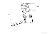 Diagram for 1987 BMW 735i Piston - 11251735942