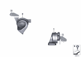 Diagram for 2020 BMW Z4 Horn - 61337455832