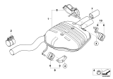 Diagram for 2009 BMW 528i xDrive Exhaust Pipe - 18307535104