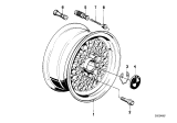 Diagram for 1985 BMW 528e Alloy Wheels - 36111118772