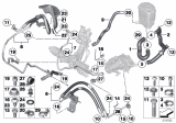 Diagram for BMW 550i xDrive Power Steering Hose - 32416776432