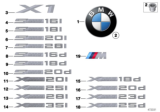 Diagram for 2014 BMW X1 Emblem - 51147362539