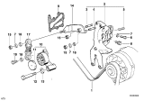 Diagram for 2001 BMW 750iL Alternator Bracket - 12311736365