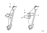 Diagram for 1987 BMW 325i Window Regulator - 51351935640