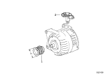 Diagram for 1995 BMW 318i Voltage Regulator - 12311739365