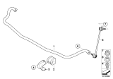 Diagram for 2007 BMW X3 Sway Bar Link - 31303414299