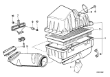 Diagram for 1991 BMW 750iL Air Filter Box - 13711718311