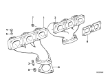 Diagram for 1992 BMW 525i Exhaust Manifold - 11621716730