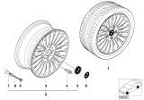 Diagram for BMW 328Ci Alloy Wheels - 36116753816