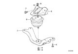 Diagram for 1994 BMW 850Ci Engine Mount Bracket - 23701137870