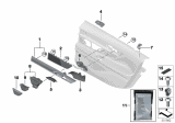 Diagram for BMW 740e xDrive Interior Door Handle - 51427398881