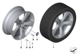 Diagram for 2012 BMW 750i Alloy Wheels - 36116787604
