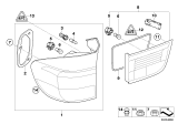 Diagram for 2012 BMW X5 M Tail Light - 63217200820