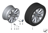 Diagram for BMW 335is Alloy Wheels - 36116791480
