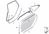 Diagram for BMW 640i xDrive Gran Turismo Door Seal - 51767416351