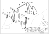 Diagram for BMW 323i Window Channel - 51348194763