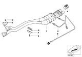 Diagram for 1998 BMW 528i Catalytic Converter - 18301745555