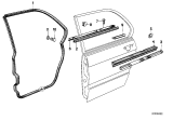 Diagram for 1983 BMW 533i Door Seal - 51221864289