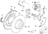 Diagram for BMW 528i Brake Caliper - 34211163649