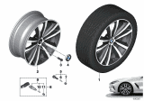 Diagram for 2019 BMW M850i xDrive Alloy Wheels - 36116884202