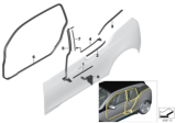 Diagram for BMW i3s Door Seal - 51767361017