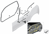 Diagram for 2017 BMW i3 Weather Strip - 51767361017