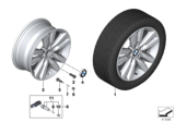 Diagram for 2020 BMW 230i xDrive Alloy Wheels - 36116866303
