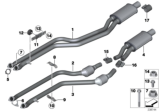 Diagram for 2011 BMW X3 Exhaust Pipe - 18307646019