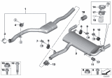 Diagram for BMW X3 Exhaust Resonator - 18308488033