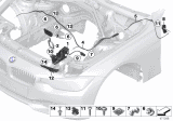 Diagram for BMW 330i xDrive Hood Cable - 51237411315