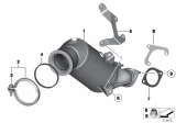 Diagram for 2012 BMW 335i Catalytic Converter - 18328603874