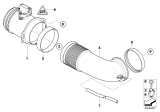 Diagram for 2005 BMW 745Li Air Intake Coupling - 13717501202