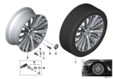 Diagram for 2019 BMW M760i xDrive Alloy Wheels - 36116863110