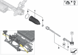 Diagram for BMW i3 Tie Rod End - 32106851411